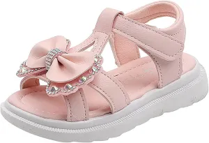 2025 Girls Sandals Kids Open Toe Ankle Strap Dress Shoes Wedding For Toddler Kids Princess Shoes