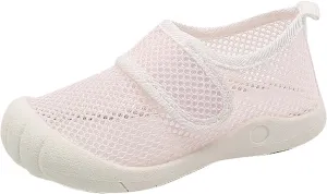 2025 Summer New Hollowed Breathable Mesh Shoes Boys Baotou Anti Kick Sandals Girls Solid Color Beach Shoes