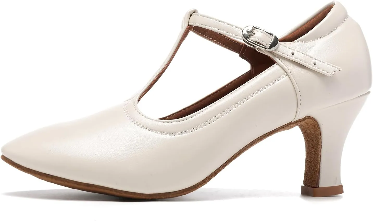 AOQUNFS Women Character Dance Shoes Ballroom Salsa Practice Performance Dancing Shoes,111