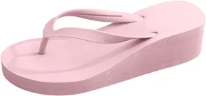 Arch Support Flip Flops for Women Women's Ladies Platform Wedges Bohemian Beach Shoes Slippers Sandals