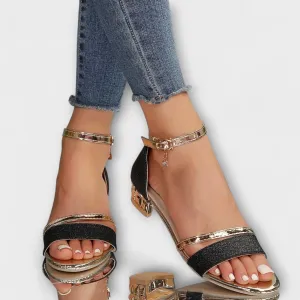 Arielle Elegant Block Heel Sandals