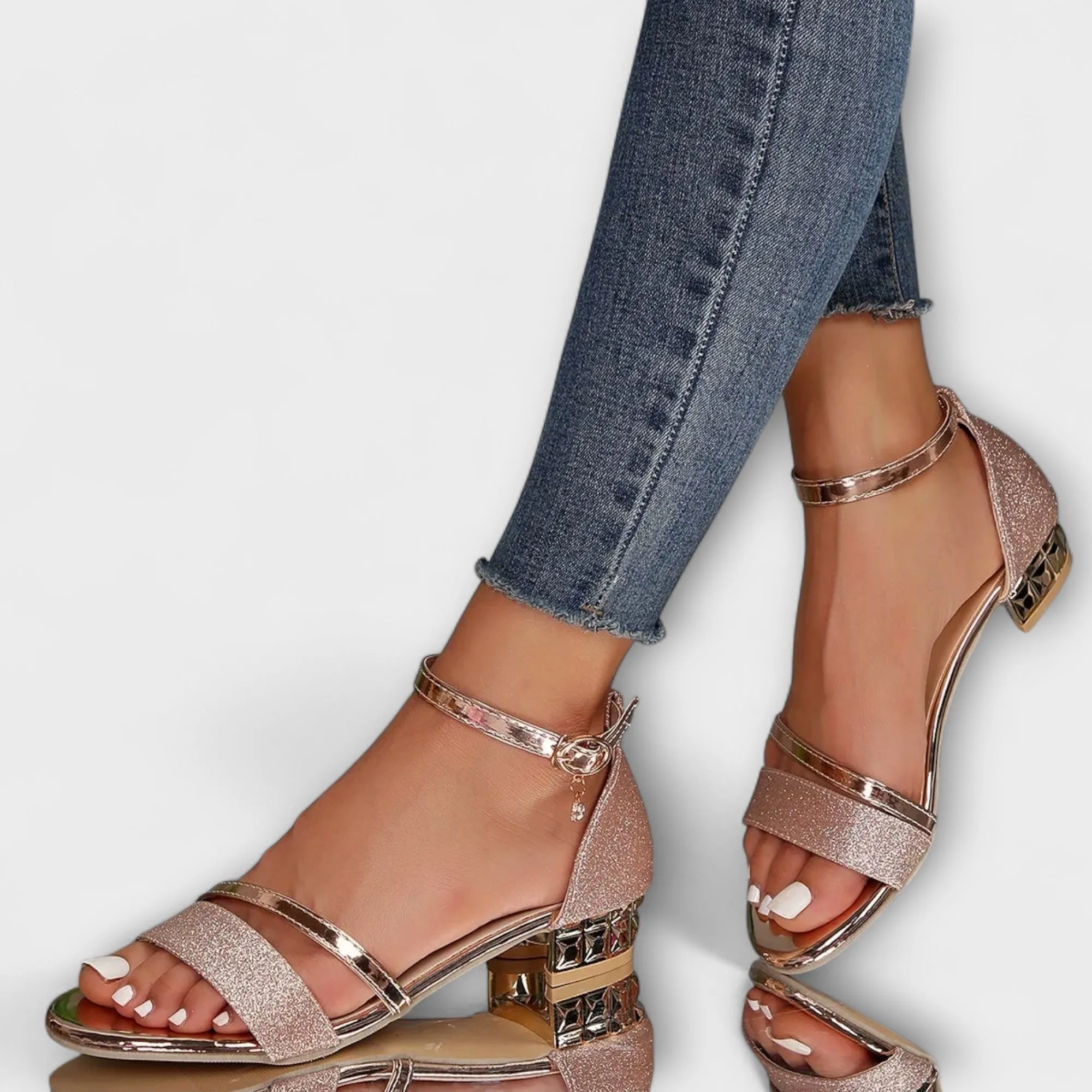 Arielle Elegant Block Heel Sandals
