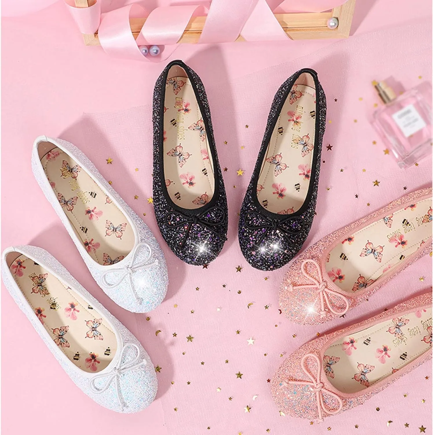 Baby Girls Shoes Children Shoes Leather Single Shoes Simple Elastic Belt Children Dance Shoes Flat Slip on Water Shoe