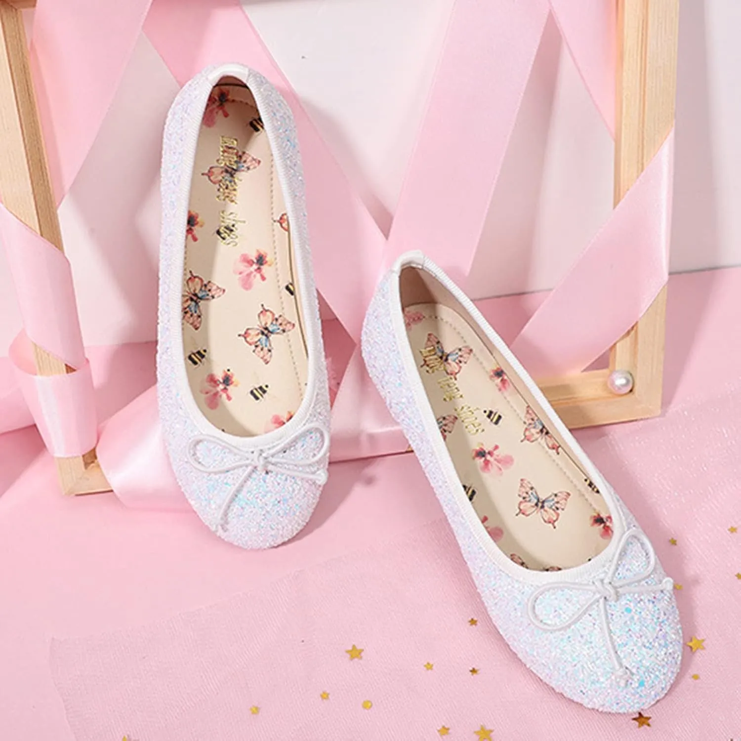 Baby Girls Shoes Children Shoes Leather Single Shoes Simple Elastic Belt Children Dance Shoes Flat Slip on Water Shoe