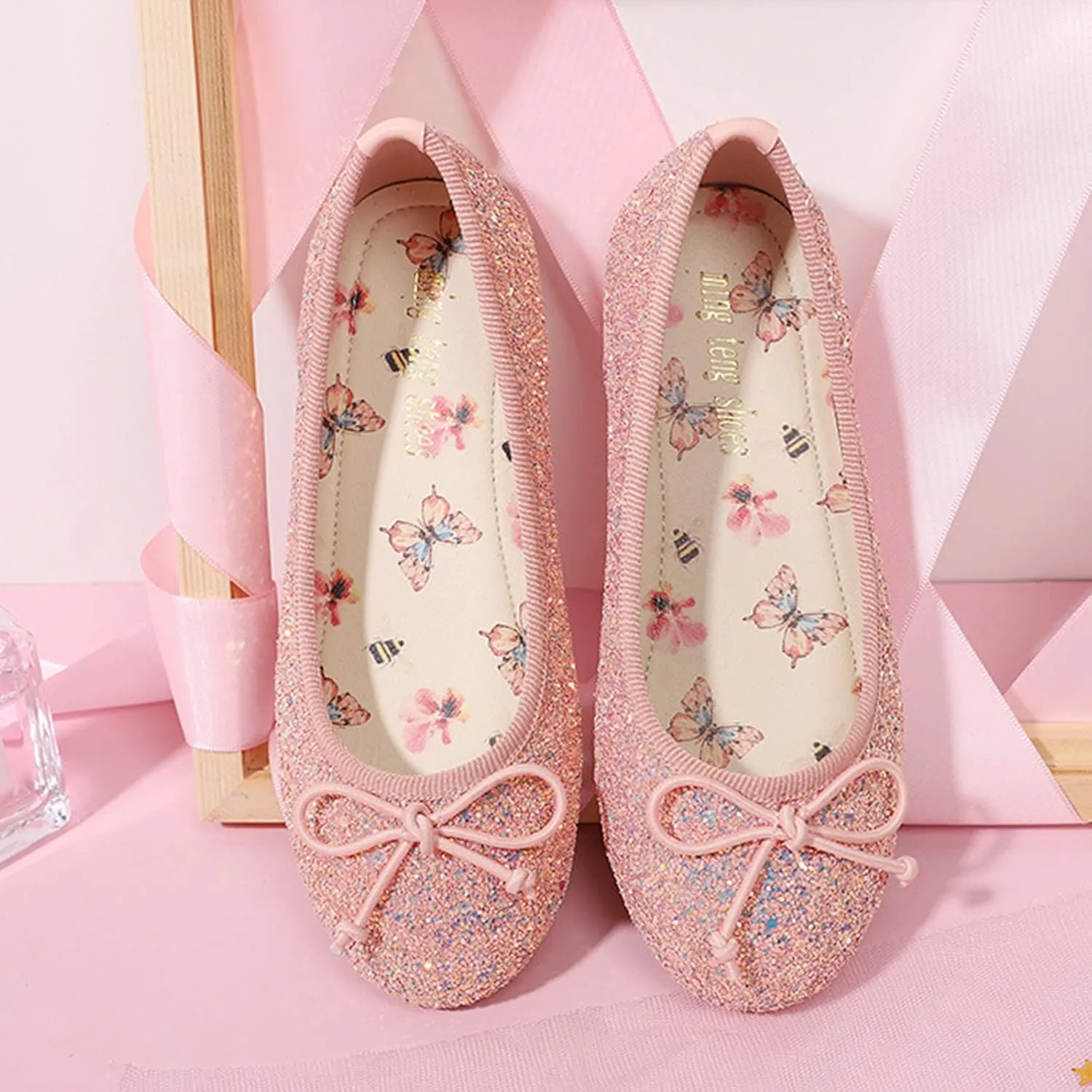 Baby Girls Shoes Children Shoes Leather Single Shoes Simple Elastic Belt Children Dance Shoes Flat Slip on Water Shoe