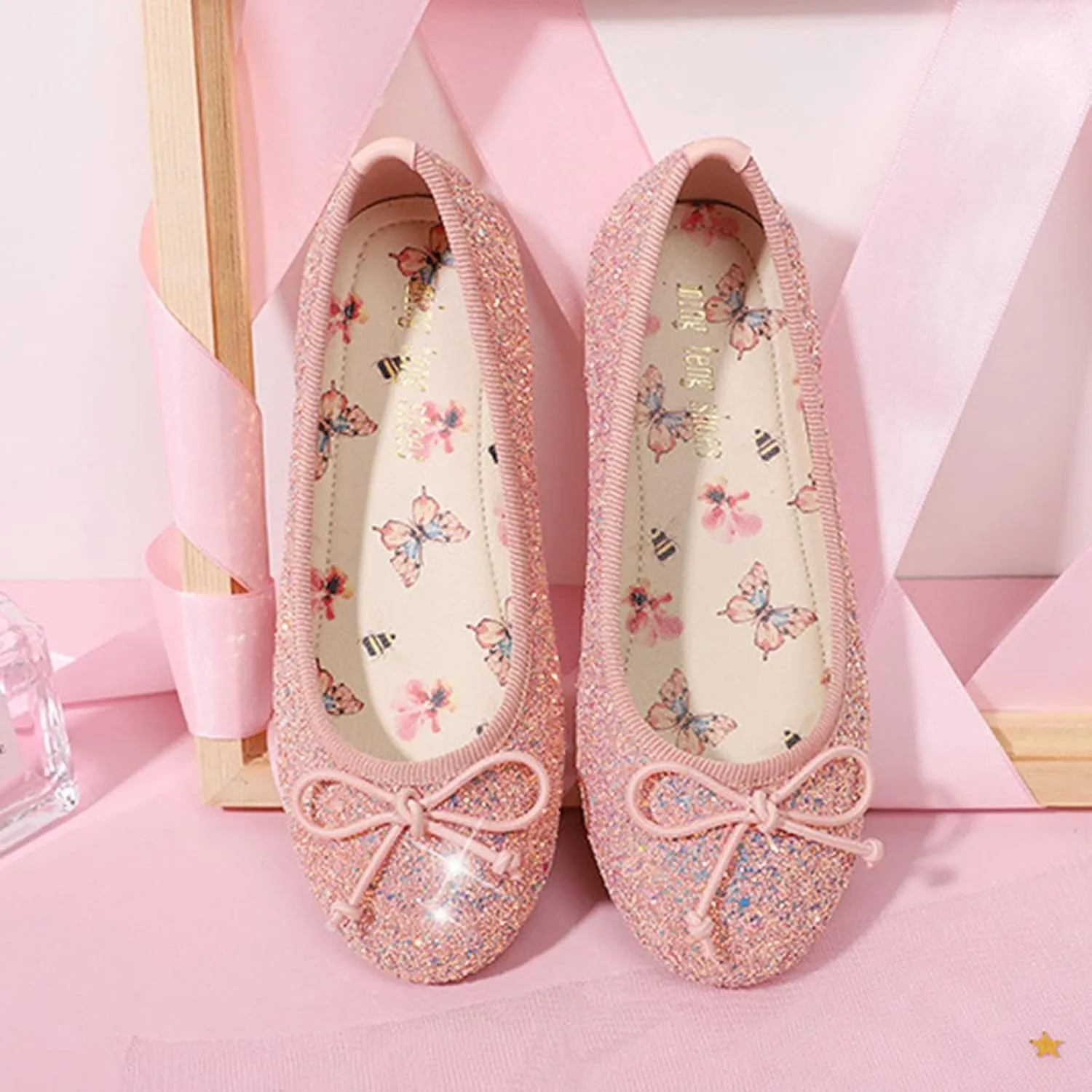 Baby Girls Shoes Children Shoes Leather Single Shoes Simple Elastic Belt Children Dance Shoes Flat Slip on Water Shoe
