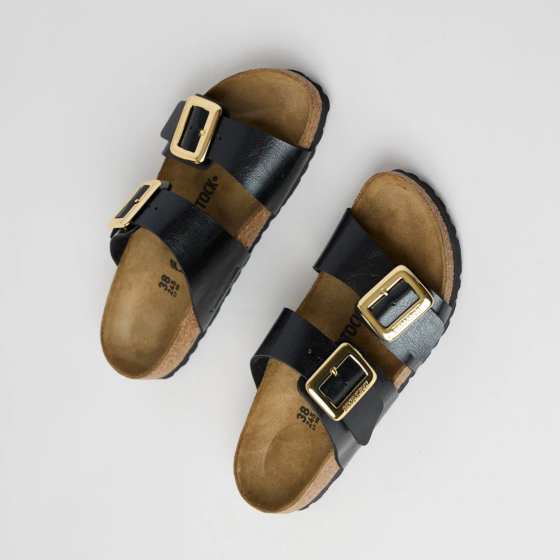 Birkenstock Two Strap Sydney Licorice Black Sandals