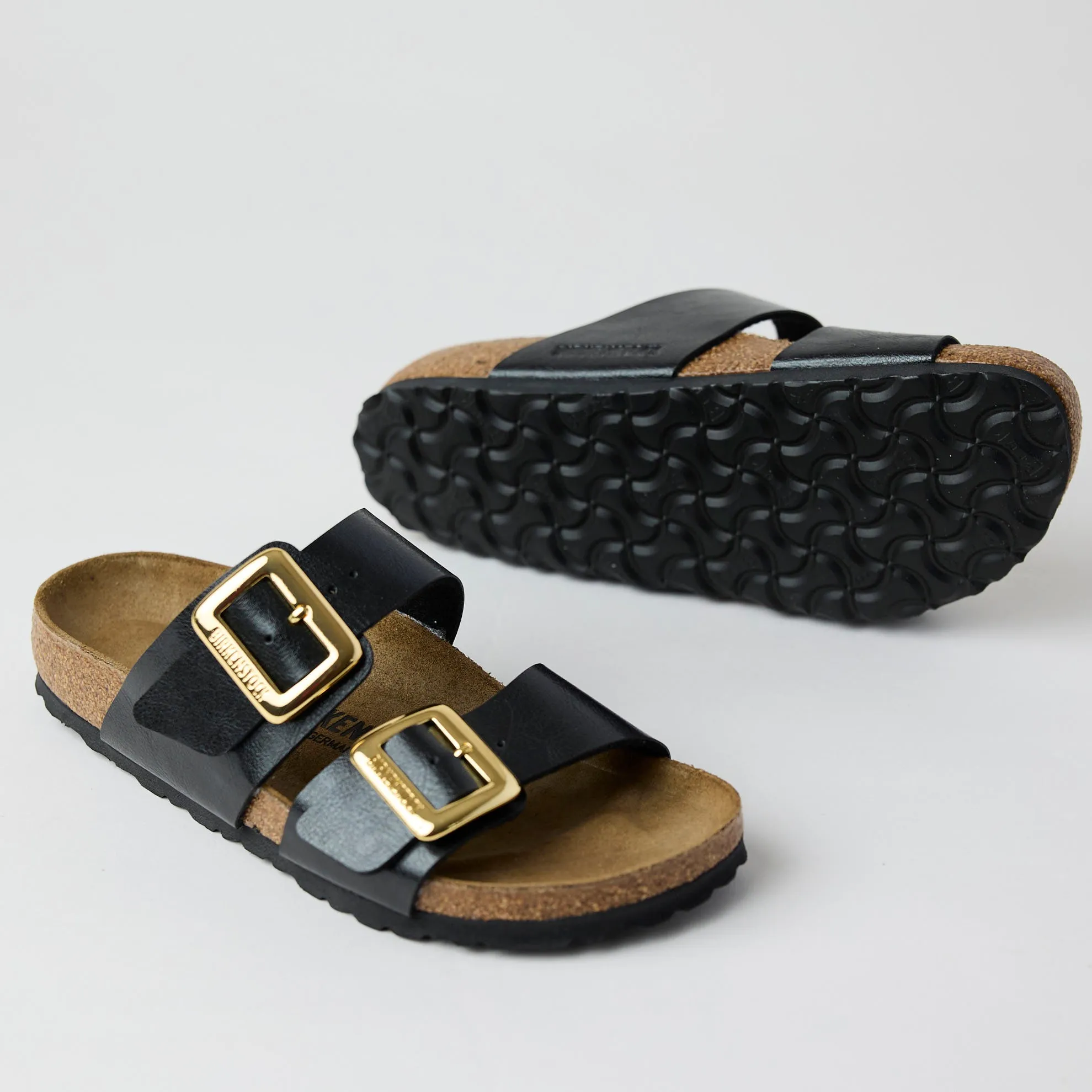 Birkenstock Two Strap Sydney Licorice Black Sandals