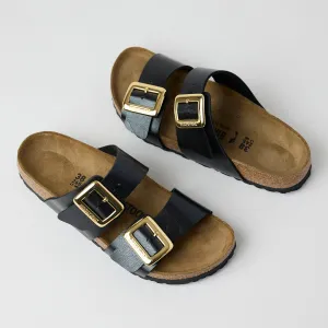 Birkenstock Two Strap Sydney Licorice Black Sandals