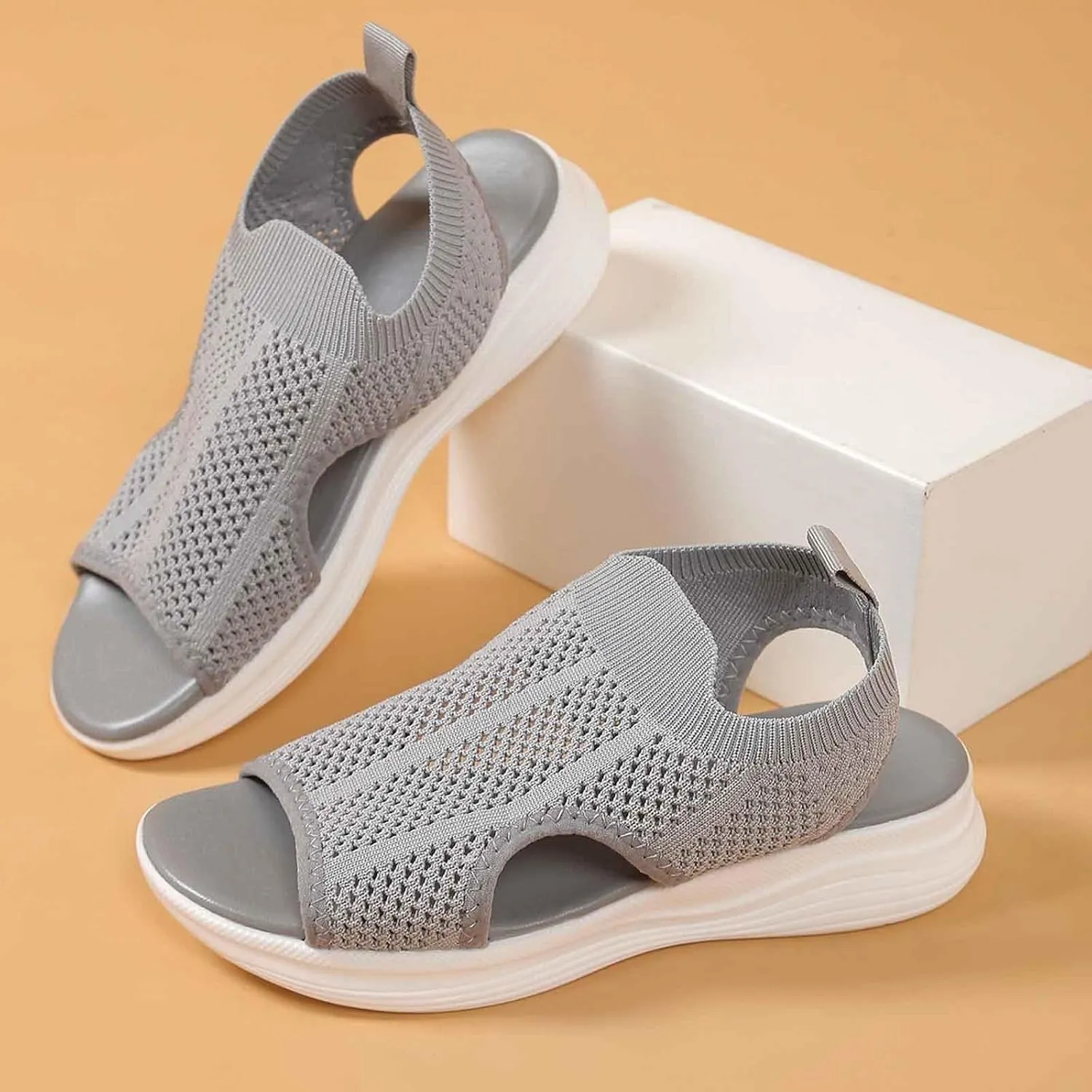 Black Sandals Women Flat Wide Width Womens Hiking Sandals Comfortable Walking Arch Support Breathable Beach Shoes