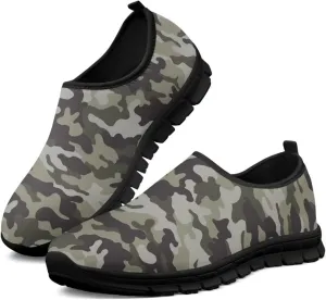 Camouflage Mens Casual Running Shoes Non-Slip Comfy Athletic Sneakers Breathable Leisure Walking Shoes Lightweight Gym Sneakers Size 5-14