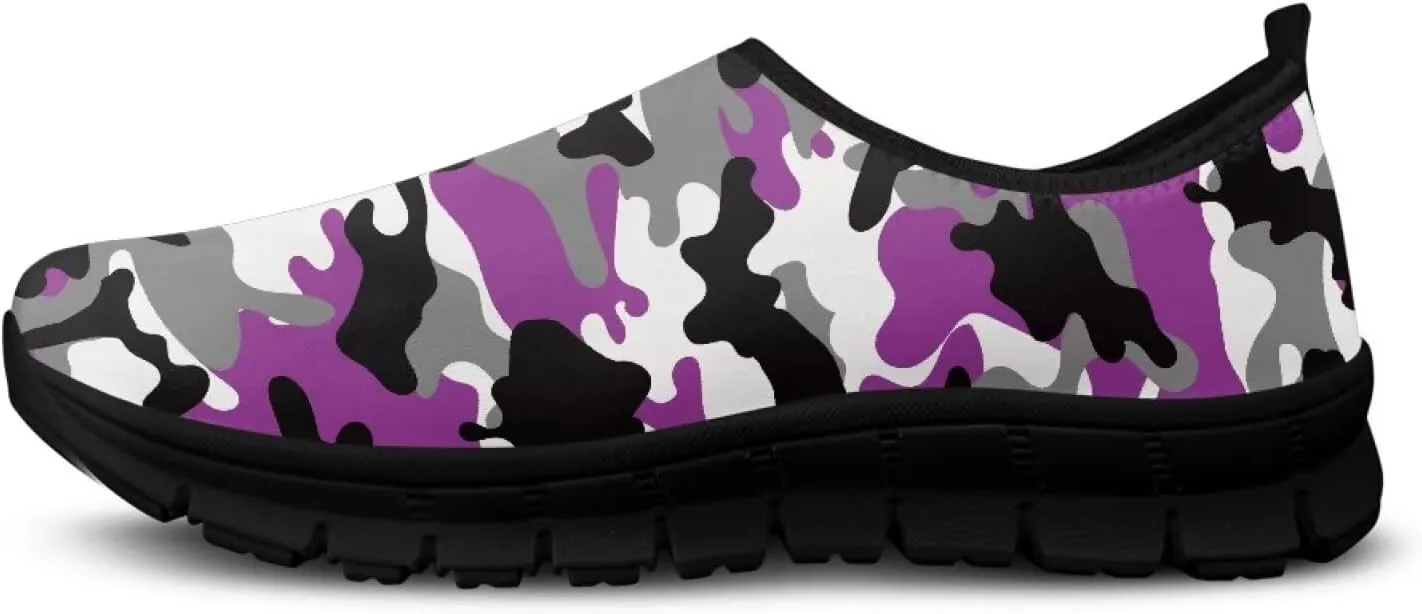 Camouflage Mens Casual Running Shoes Non-Slip Comfy Athletic Sneakers Breathable Leisure Walking Shoes Lightweight Gym Sneakers Size 5-14