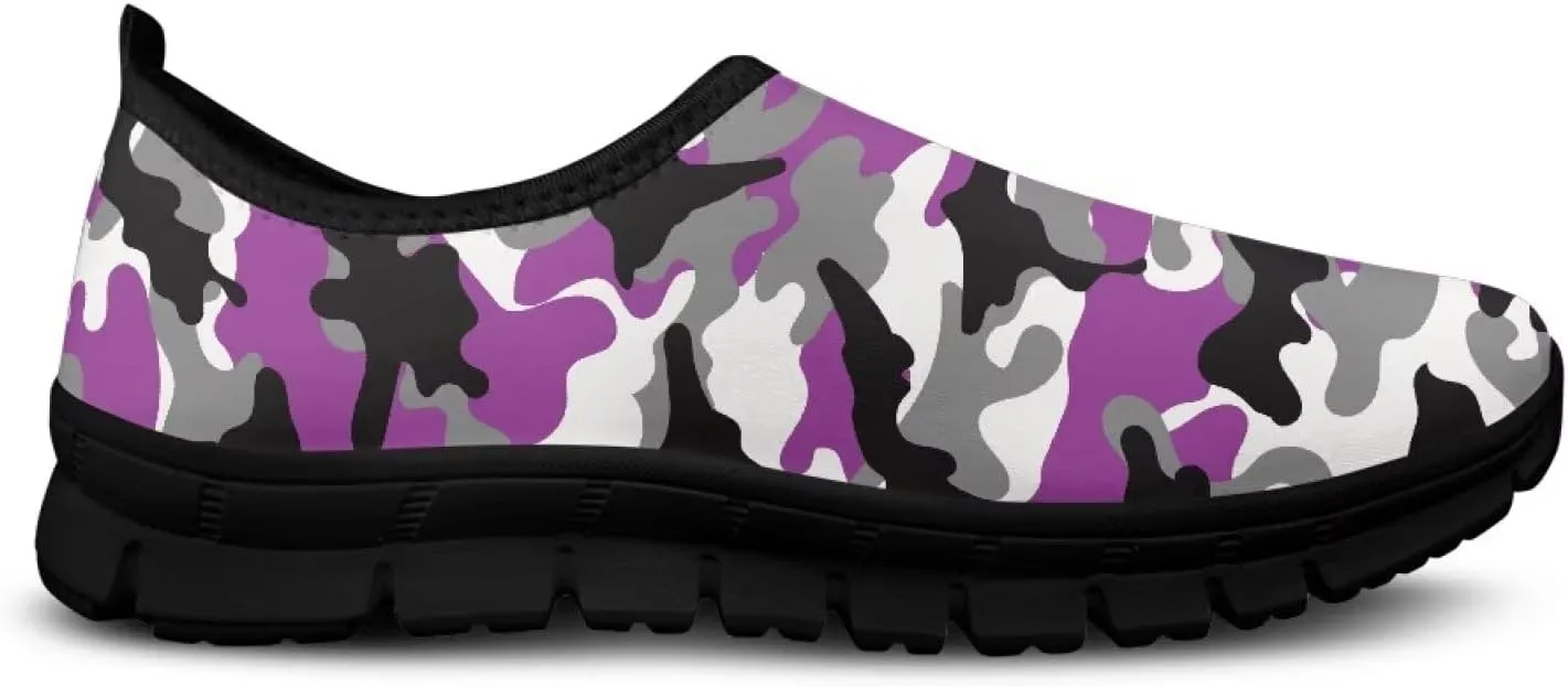 Camouflage Mens Casual Running Shoes Non-Slip Comfy Athletic Sneakers Breathable Leisure Walking Shoes Lightweight Gym Sneakers Size 5-14