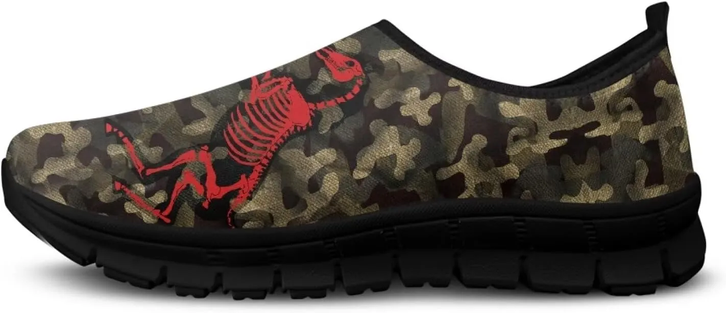 Camouflage Mens Casual Running Shoes Non-Slip Comfy Athletic Sneakers Breathable Leisure Walking Shoes Lightweight Gym Sneakers Size 5-14