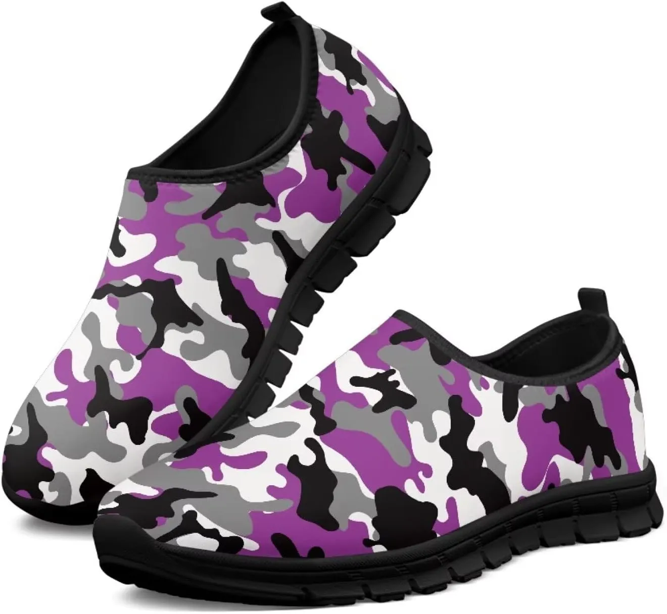 Camouflage Mens Casual Running Shoes Non-Slip Comfy Athletic Sneakers Breathable Leisure Walking Shoes Lightweight Gym Sneakers Size 5-14