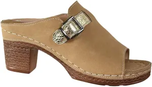 Chunky Heel Sandals for Women 2025 Summer Orthopedic Wedge Sandals, Fish Mouth Open Toe Buckle Backless High Heels Comfortable Slingback Chunky Heels High Heel Sandal Casual Walking Shoes