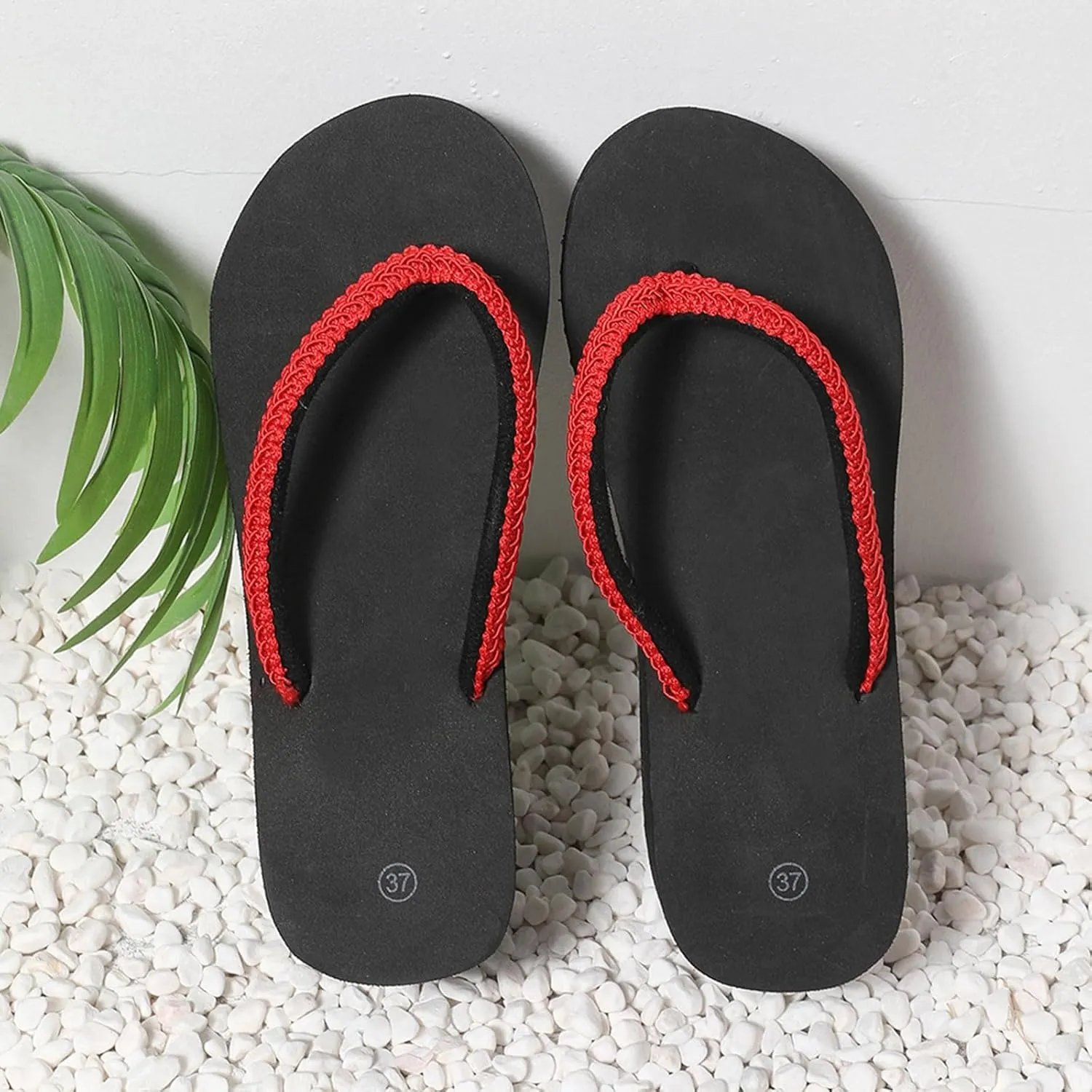 Comfortable Vacation Thong Sandals Women's Open Toe Fashion Flip Flops Fashion Outwear Slope Heel Beach Daily Vacation