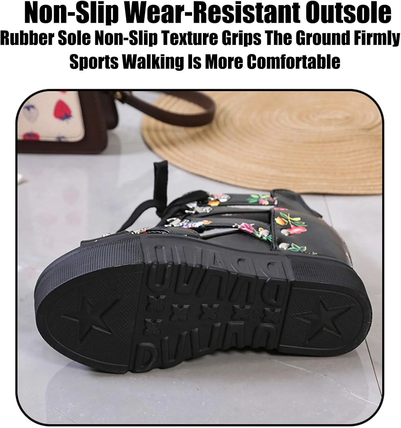 Crepuscute Women's Floral Embroidery Fish Mouth Platform Wedge Sandals Open Toe with Strap Breathable Non-Slip Sexy Bohemia Casual Summer Cage Dress Shoes
