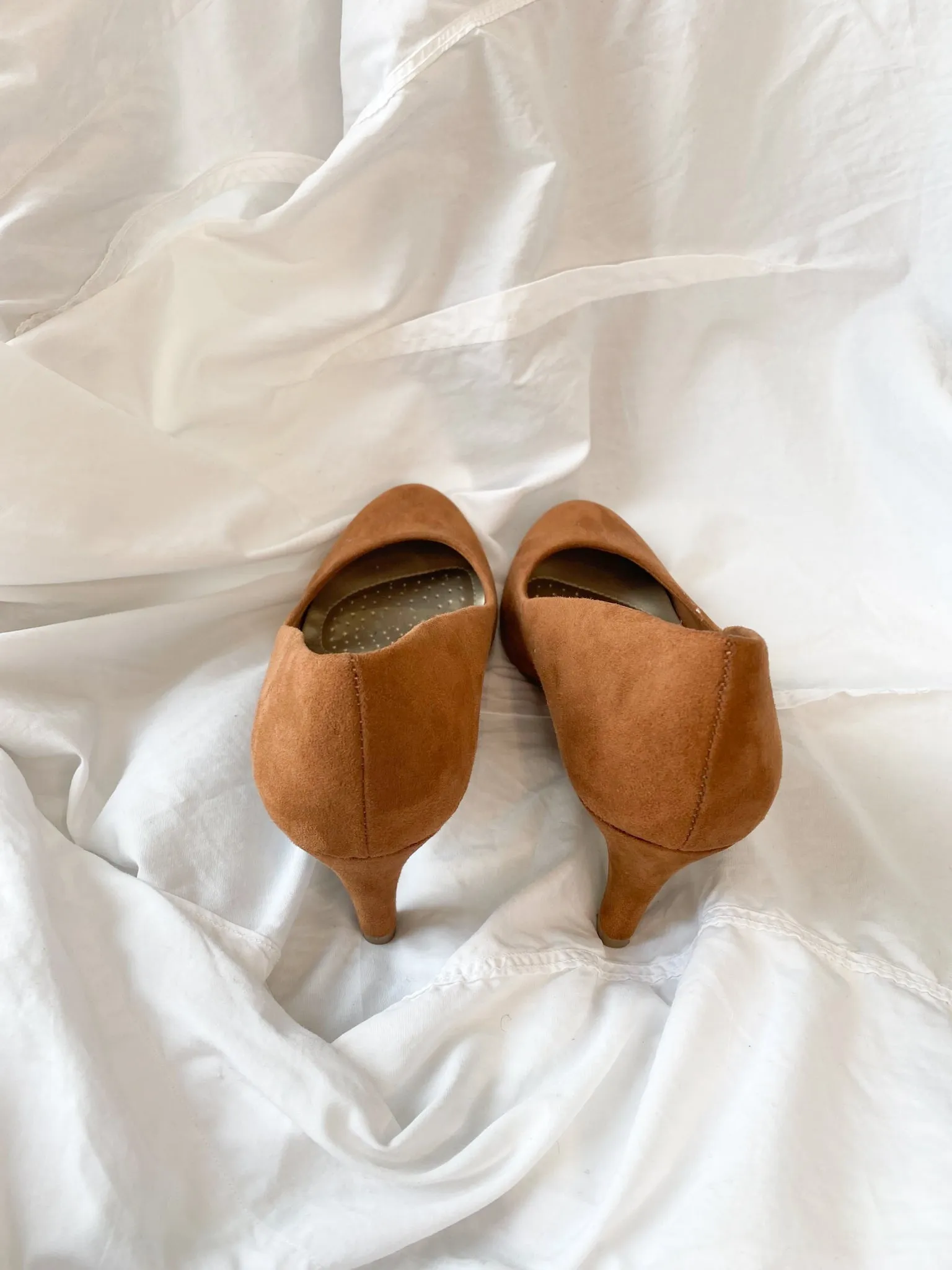 Dex Camel Flex Comfort Heels - Size 5