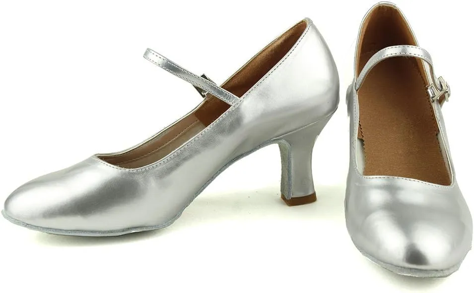 DKZSYIM Women's Latin Dance Shoes Ballroom Performance Shoes Model MD225 