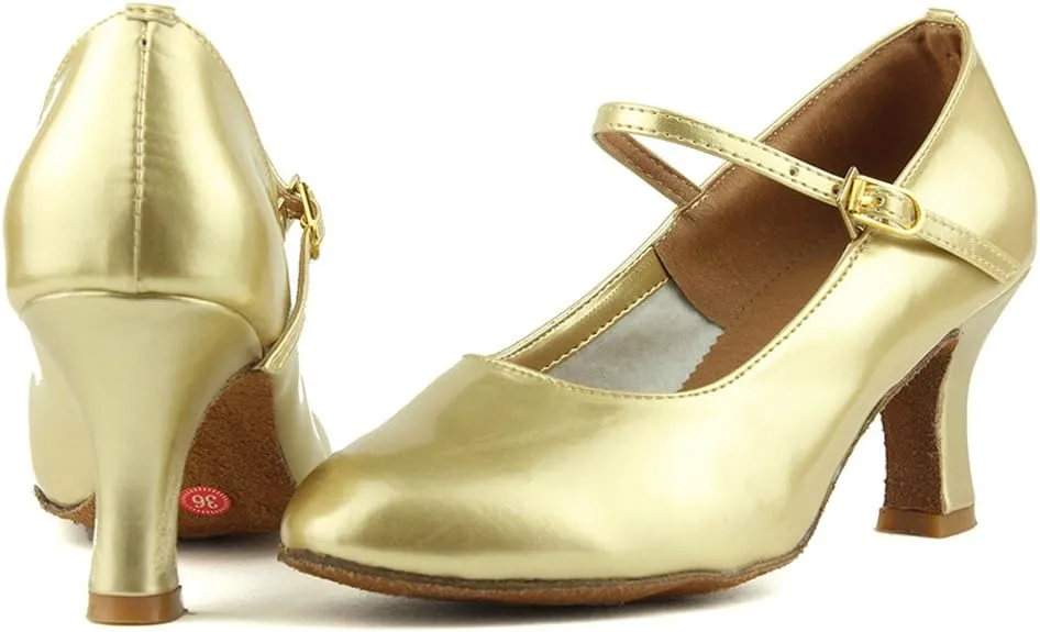 DKZSYIM Women's Latin Dance Shoes Ballroom Performance Shoes Model MD225 
