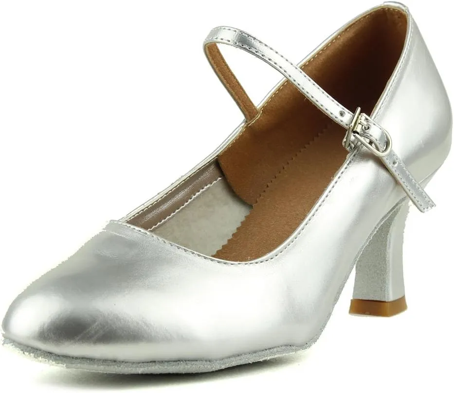 DKZSYIM Women's Latin Dance Shoes Ballroom Performance Shoes Model MD225 