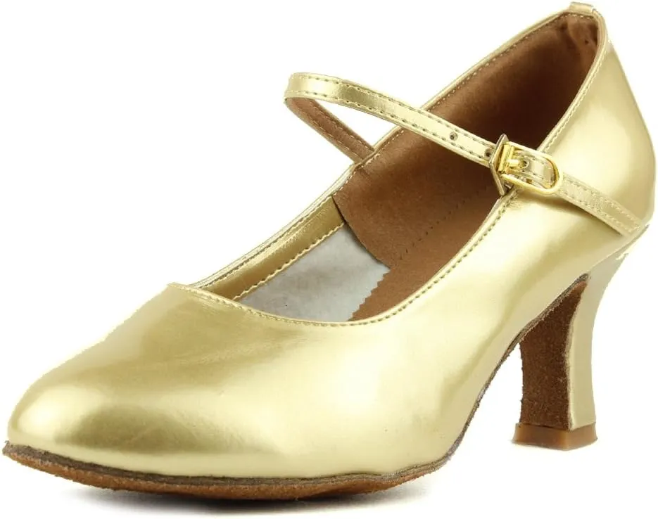 DKZSYIM Women's Latin Dance Shoes Ballroom Performance Shoes Model MD225 