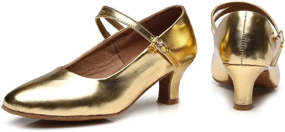 DKZSYIM Women's Latin Dance Shoes Ballroom Performance Shoes Model MD225 