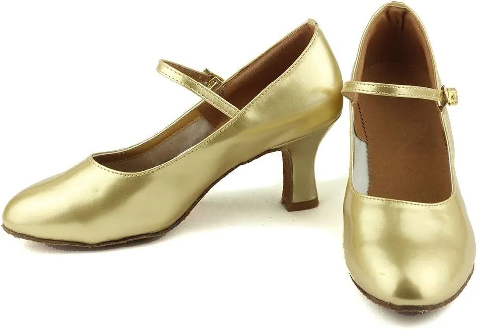 DKZSYIM Women's Latin Dance Shoes Ballroom Performance Shoes Model MD225 