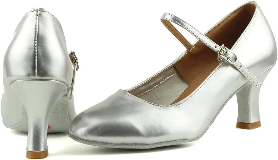 DKZSYIM Women's Latin Dance Shoes Ballroom Performance Shoes Model MD225 