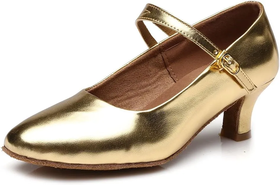 DKZSYIM Women's Latin Dance Shoes Ballroom Performance Shoes Model MD225 