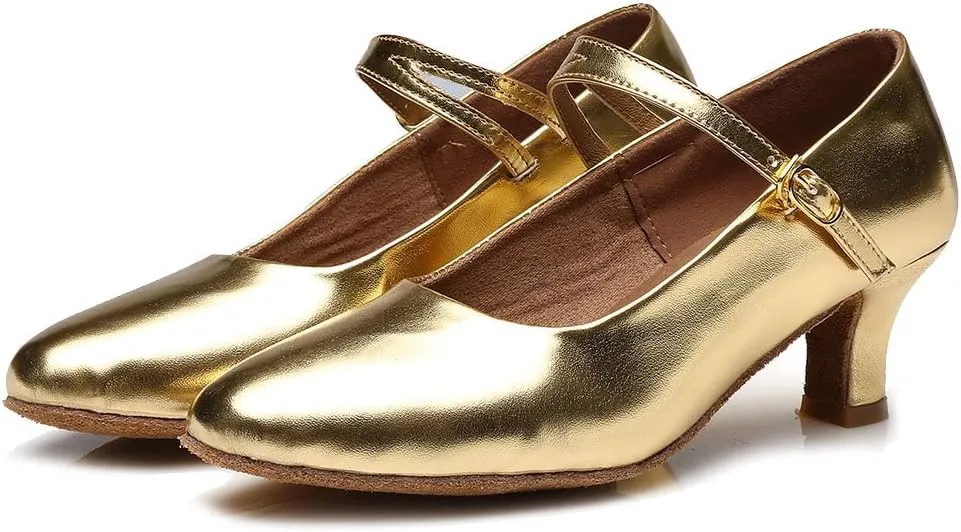 DKZSYIM Women's Latin Dance Shoes Ballroom Performance Shoes Model MD225 
