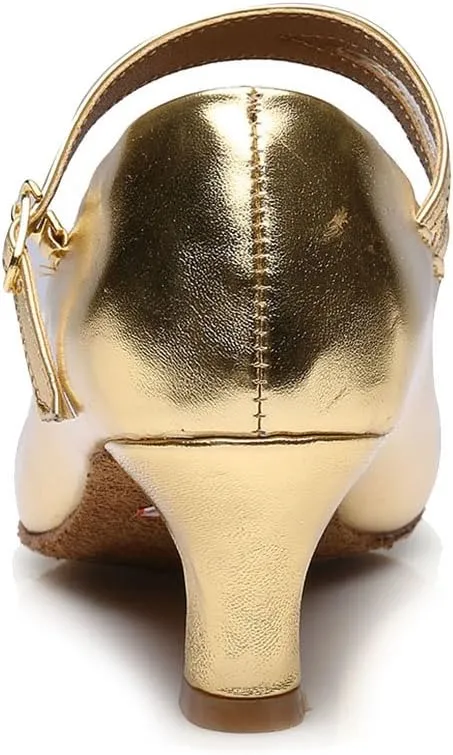 DKZSYIM Women's Latin Dance Shoes Ballroom Performance Shoes Model MD225 