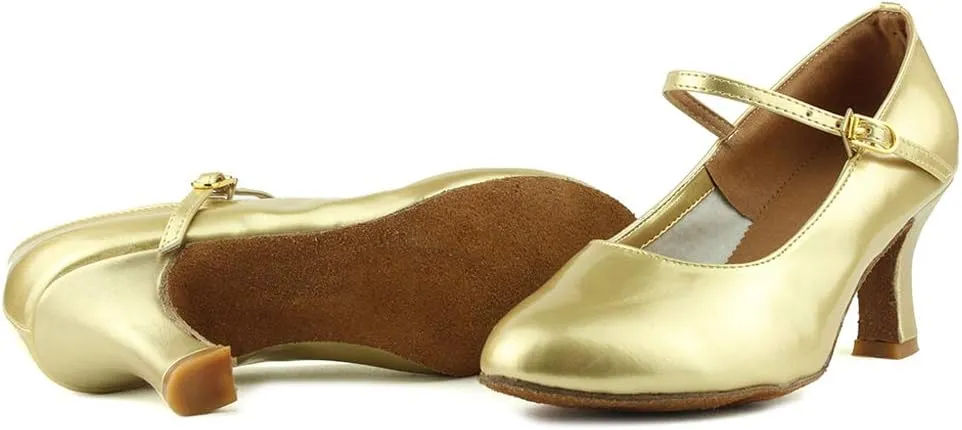 DKZSYIM Women's Latin Dance Shoes Ballroom Performance Shoes Model MD225 