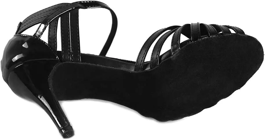 DKZSYIM Women's Professional Latin Dance Shoes Ballroom Wedding Performance Shoes,Model L018