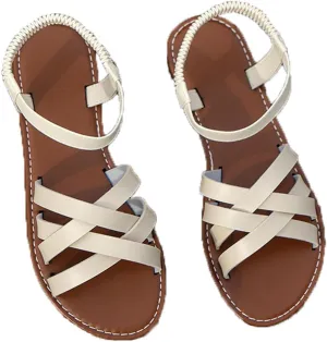 Flat Sandals for Women Open Toe Cross Strap Summer Dressy Sandals, Comfortable Ankle Strap Slip On Flat Sandal Beach Outdoor Walking Shoes All Day Comfort