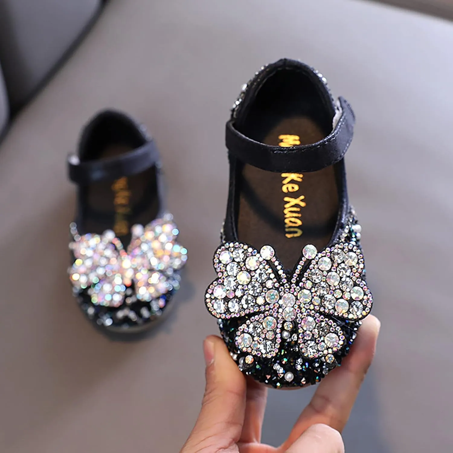 Girls Dance Shoes Princess Dress Performance Shoes Flat Bottom Light Pearl Simple Girls Booties Size 3 Big Kid