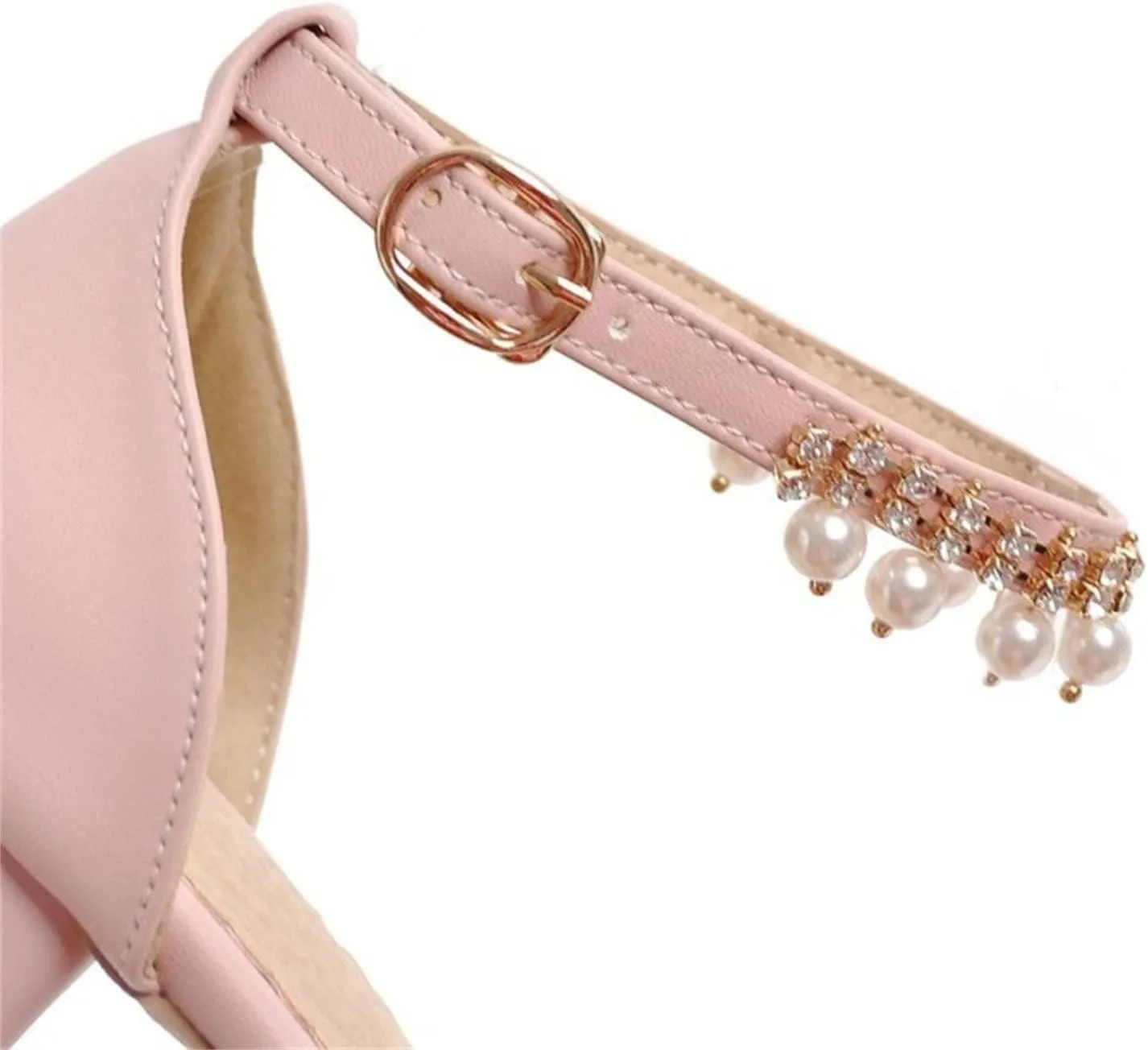 Girls Mary Jane Dress Shoes Pumps Low Heels Flower Party High School Prom Sandals Party Wedding Shoes