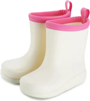 Happy Cherry Toddler Rain Boots Kids Outdoors Waterproof Rubber Boots for Girls Boys Rubber Sole High Snow Boots