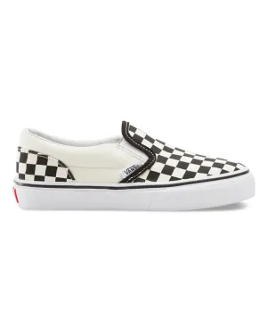 Kids Classic Slip-On Shoes - Checkerboard