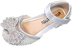 Kids Rain Boots for Girls Girls Dance Shoes Princess Dress Performance Shoes Pearl Bow Hook Loop Elegant Comfortable