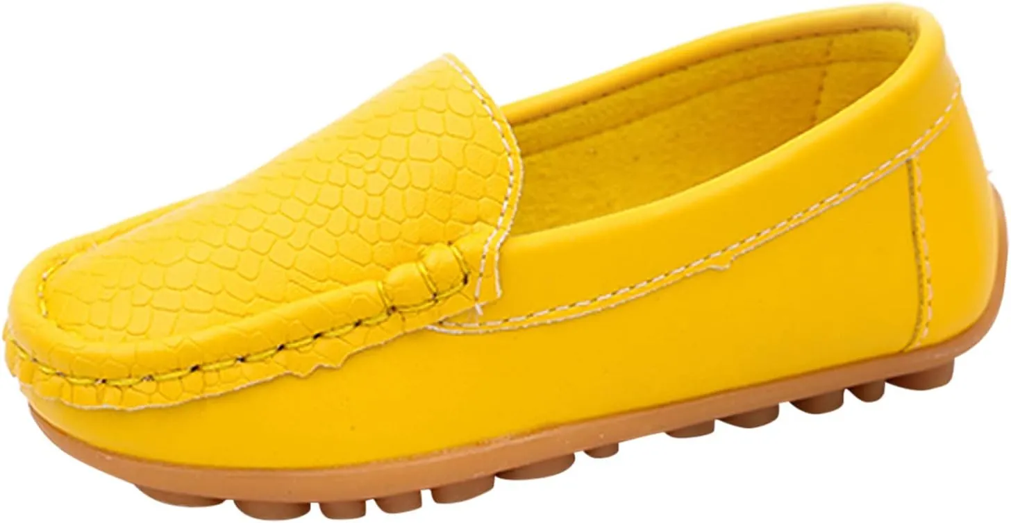 Kids Toddlers Boys Girls Loafers Casual Slip-On Moccasin Boat Dress Shoes Casual Shoes Formal Shoes Leather Flats