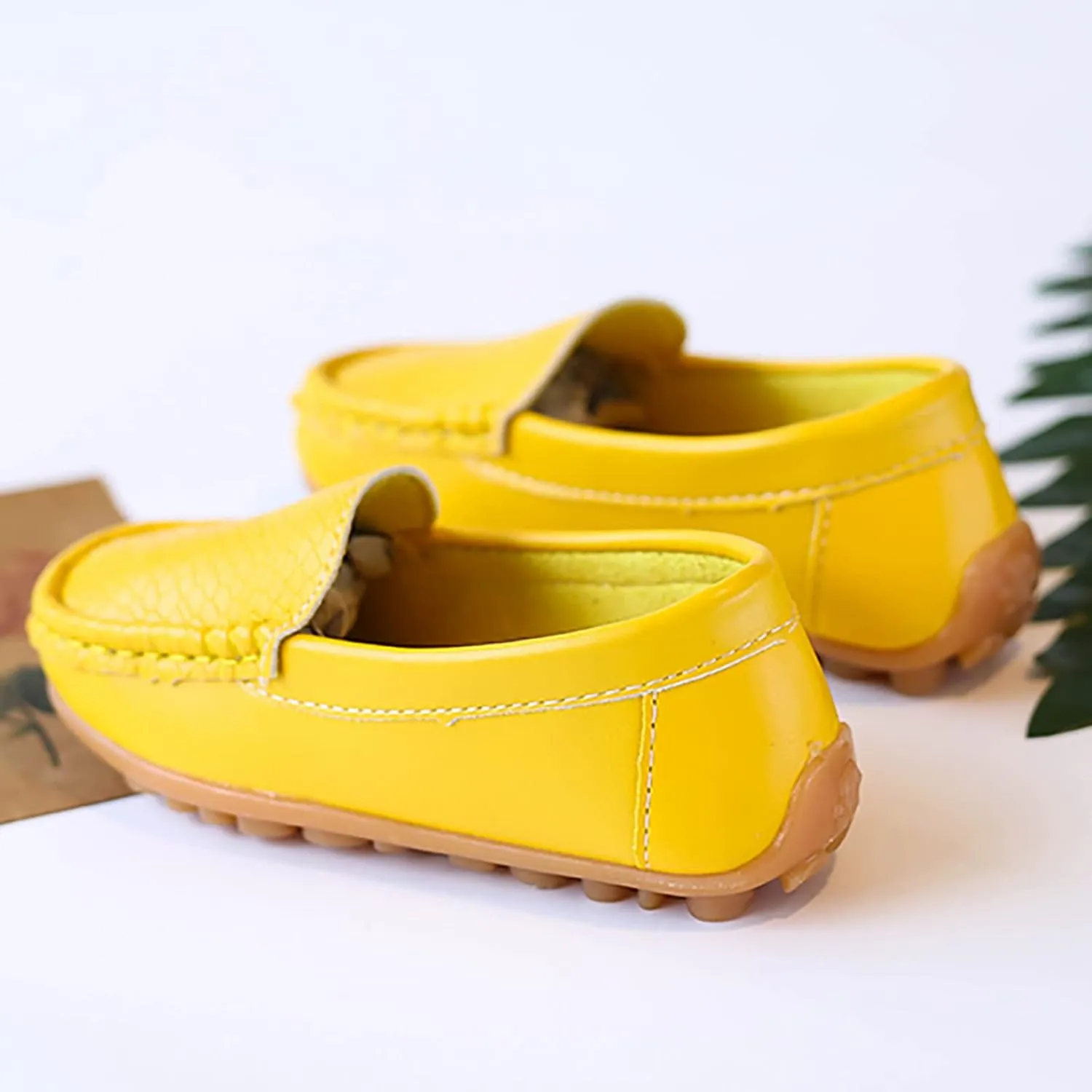 Kids Toddlers Boys Girls Loafers Casual Slip-On Moccasin Boat Dress Shoes Casual Shoes Formal Shoes Leather Flats