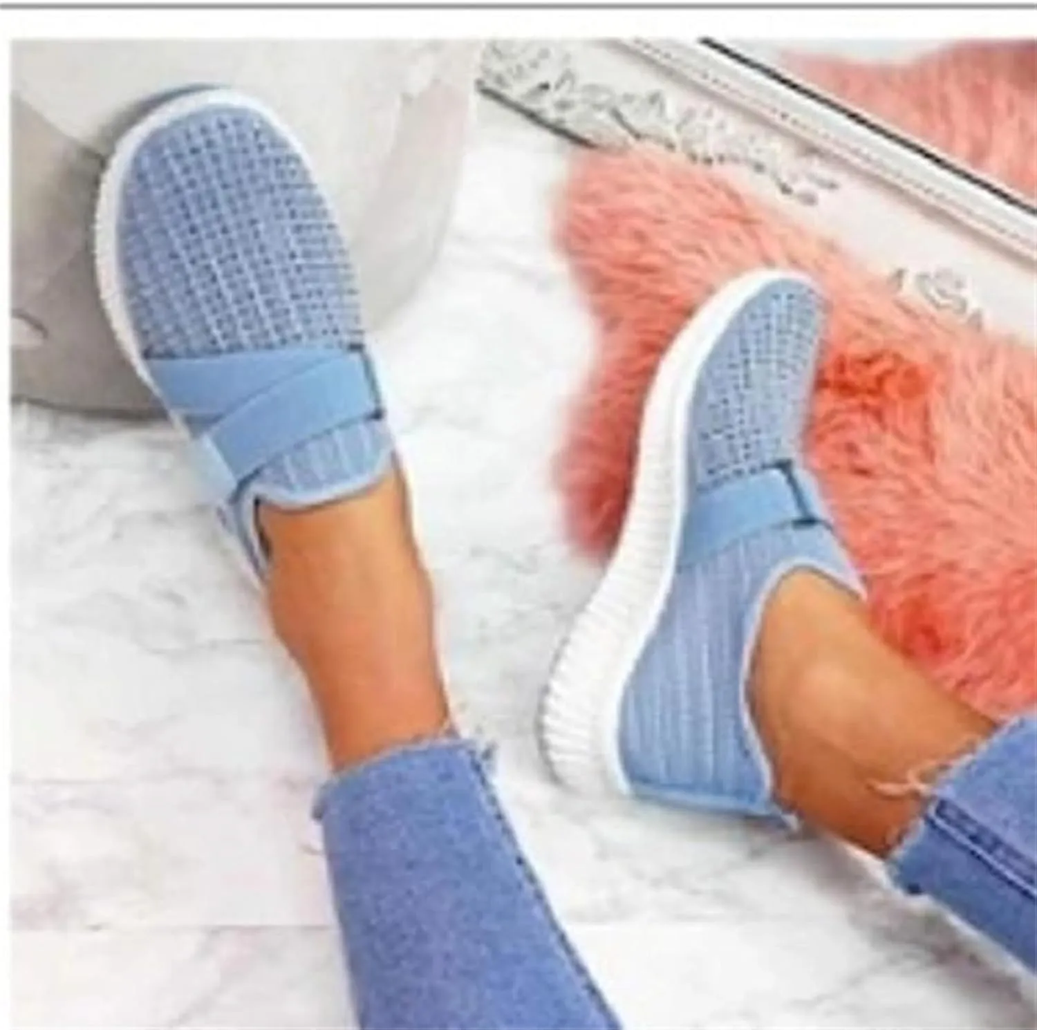Ladmiple Womens Tennis Shoes Running Fashion Sport Gym Jogging Walking Fitness Sneakers Non Slip Slip On Athletic Shoes