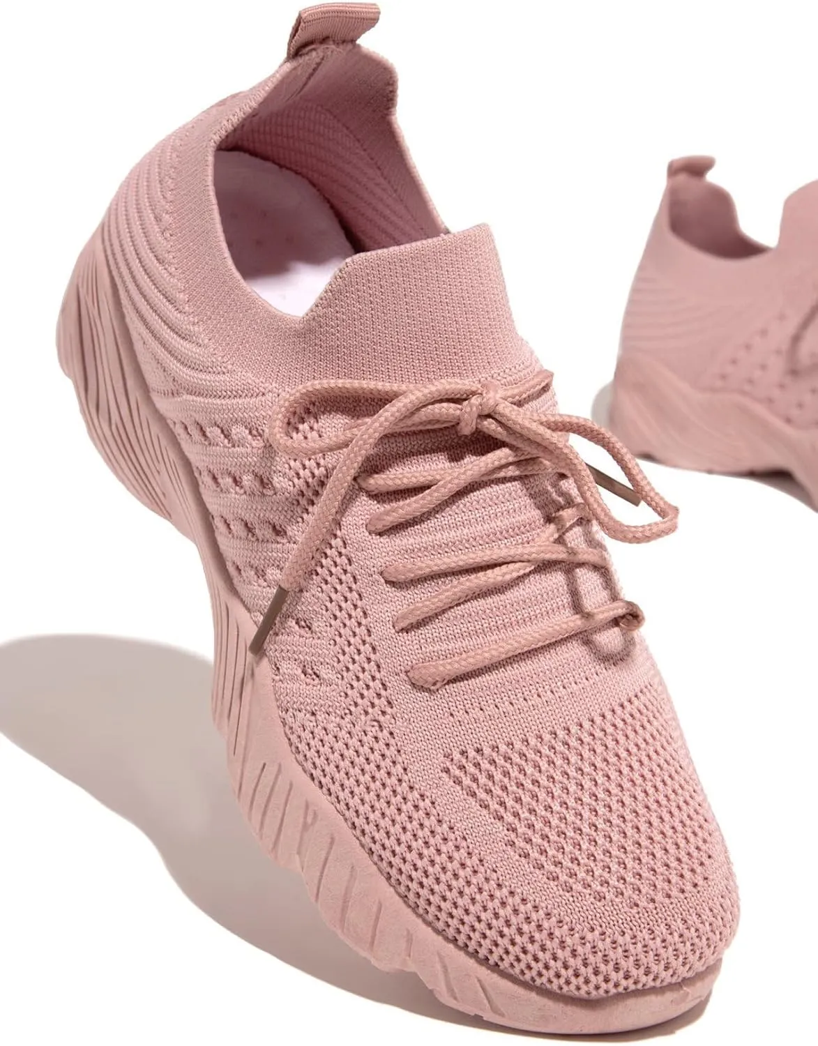 Lausiuoe Running Shoes For Women Arch Support Athletic Walking Shoes Slip On Casual Comfortable Tennis Fashion Sneakers