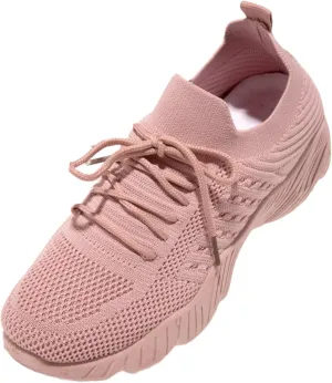 Lausiuoe Running Shoes For Women Arch Support Athletic Walking Shoes Slip On Casual Comfortable Tennis Fashion Sneakers