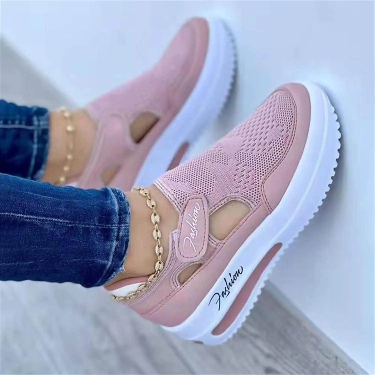 Lausiuoe Slip On Sneakers Women Wide Width Walking Loafers Non Slip Comfortable Lightweight Casual Flats Fashion Shoes