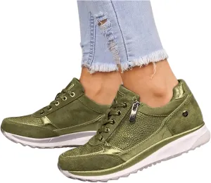 Lausiuoe Sneakers For Women Walking Shoes Comfortable Fashion Lightweight Casual Mesh Slip On Sneakers for Running Gym