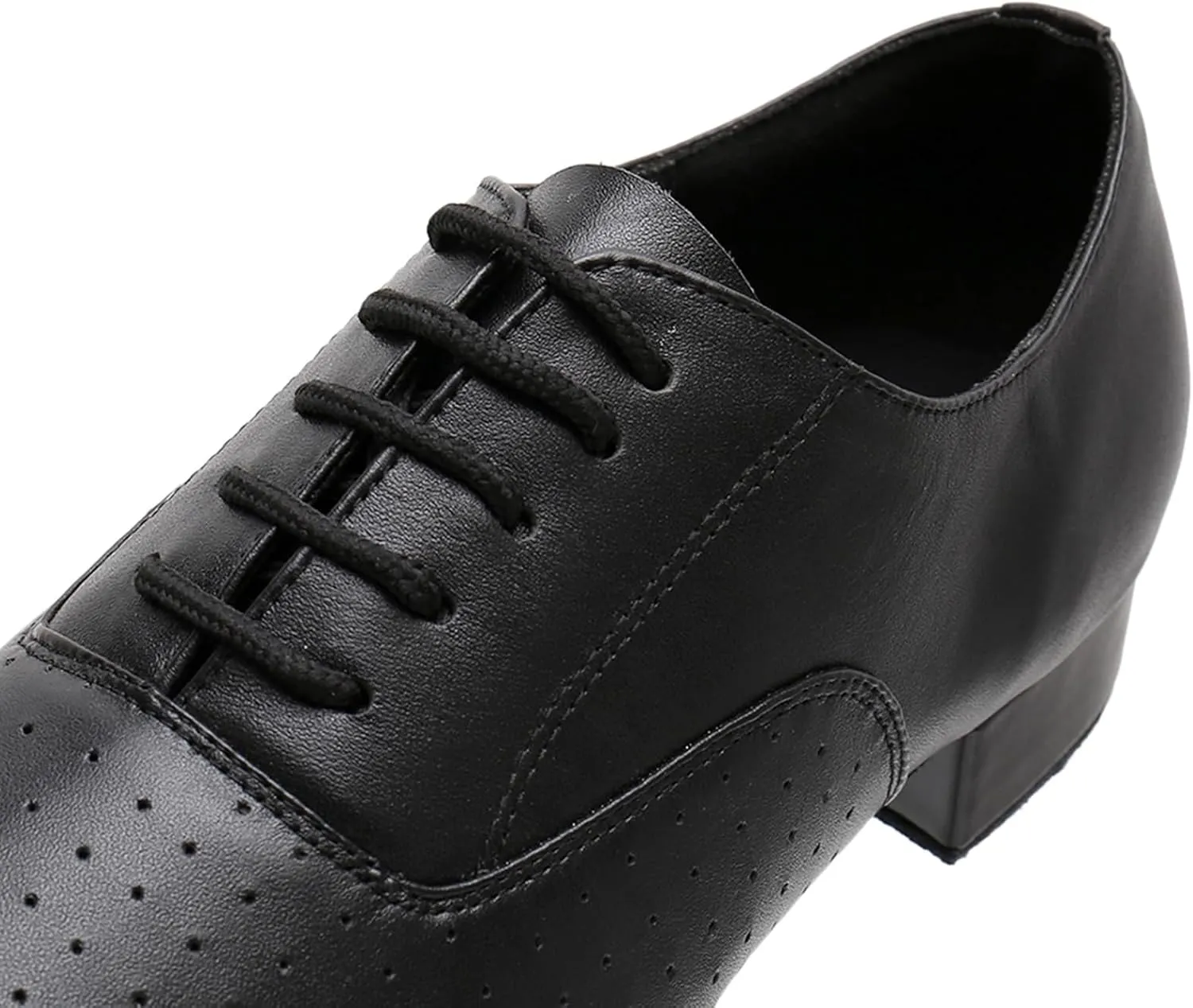 Men's Closed-Toe Ballroom Tango Wedding Performance Practice Professional Dance Shoes