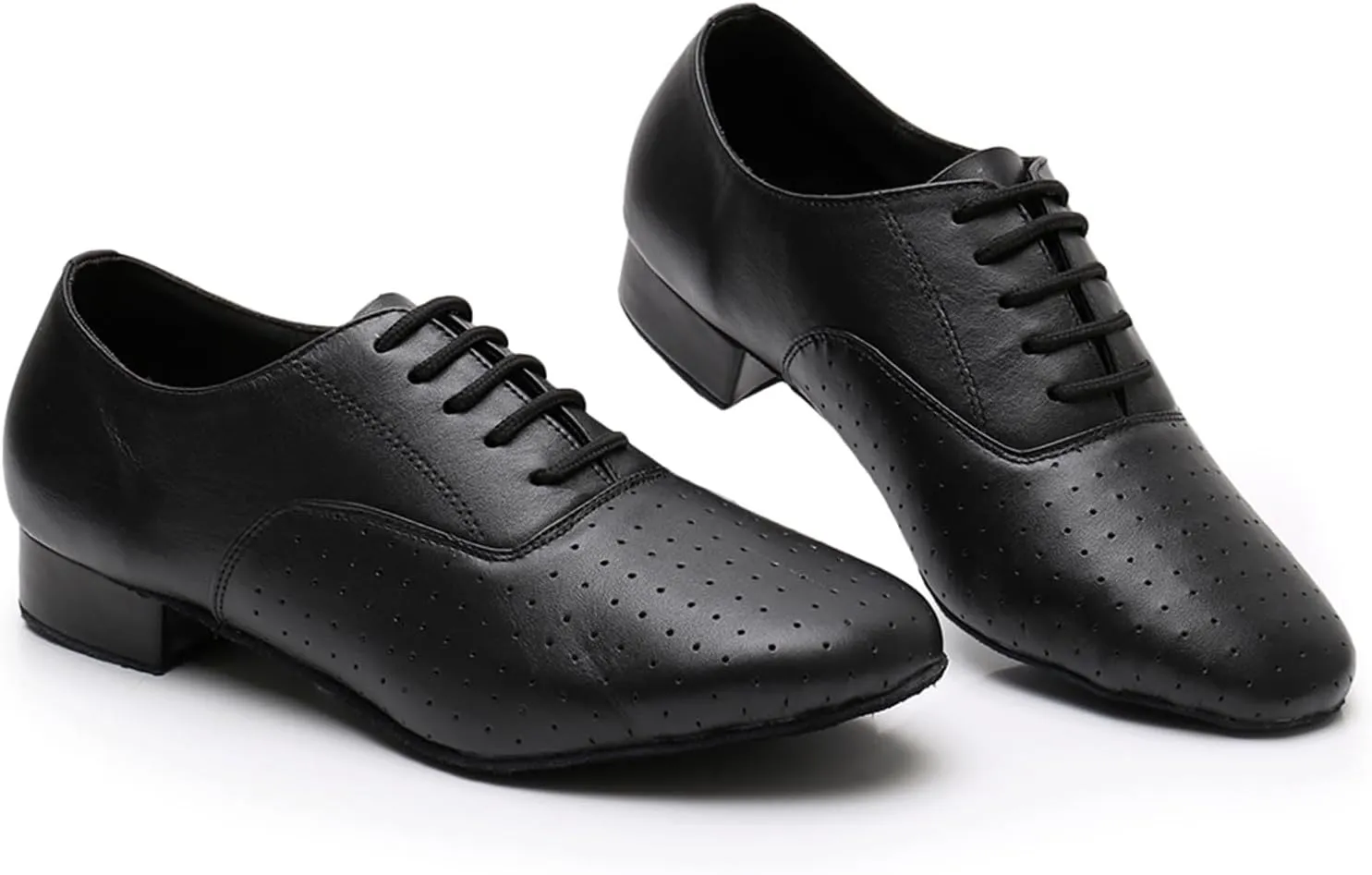 Men's Closed-Toe Ballroom Tango Wedding Performance Practice Professional Dance Shoes